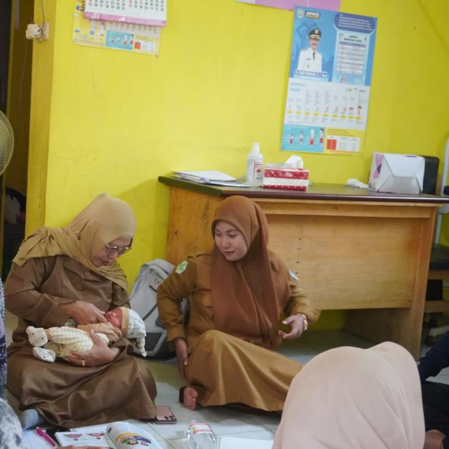 Posyandu Posbindu Mawar Merah Gelar Kegiatan Bimbingan Ibu Hamil, Remaja dan Lansia